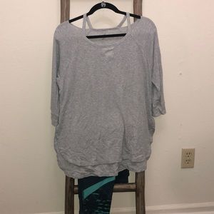 Cutout Calvin Klein 3/4 Sleeve Shirt
